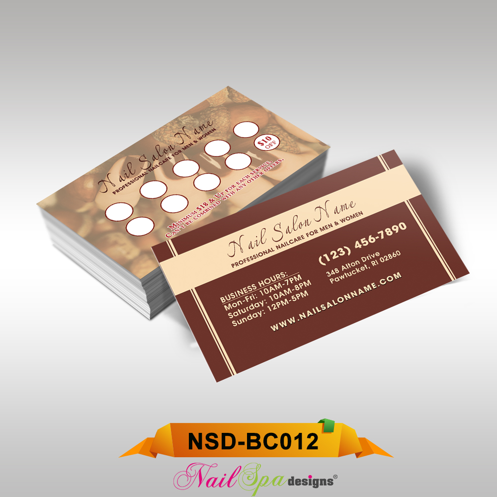 Nail Spa Business Card BC012