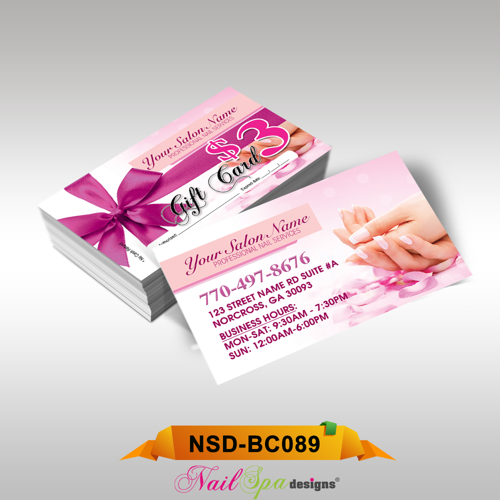 Nail Spa Business Card BC089