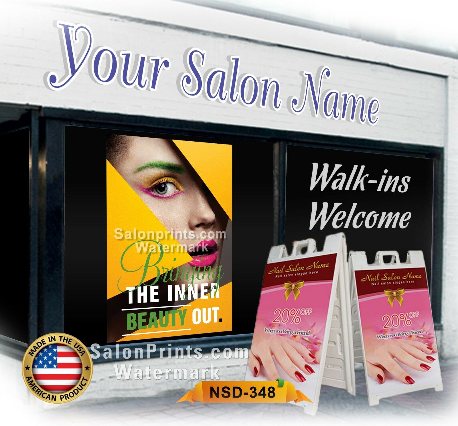 Nail Salon Poster NSD-P348
