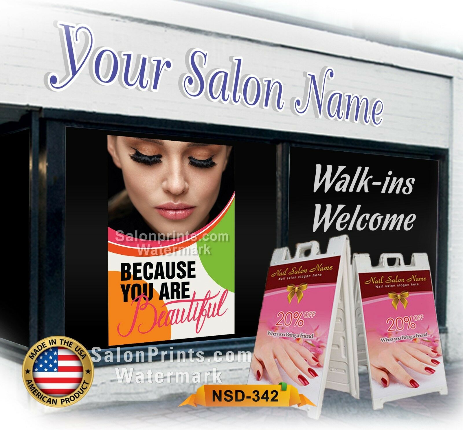 Nail Salon Poster NSD-P342