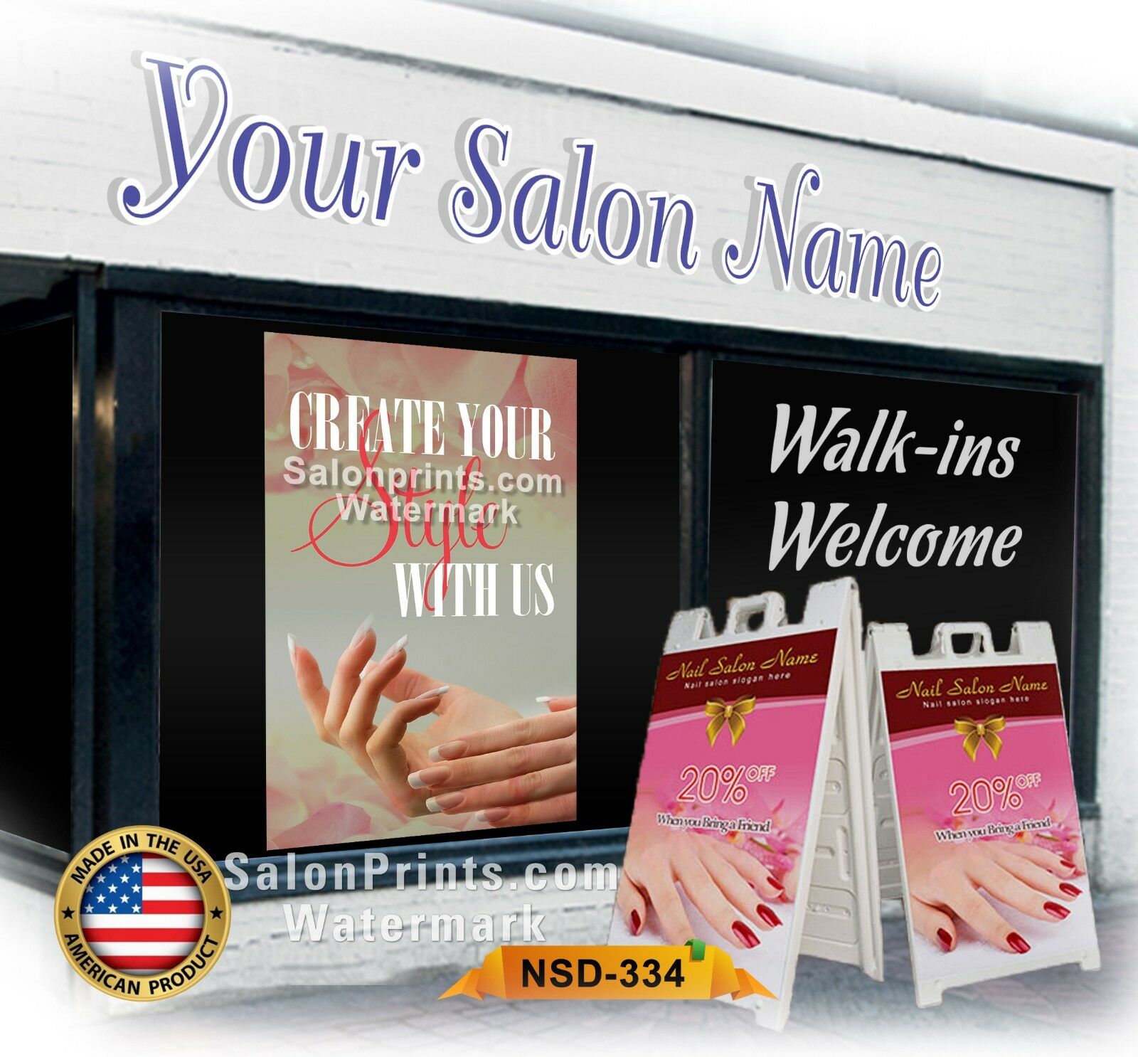 Nail Salon Poster NSD-P334
