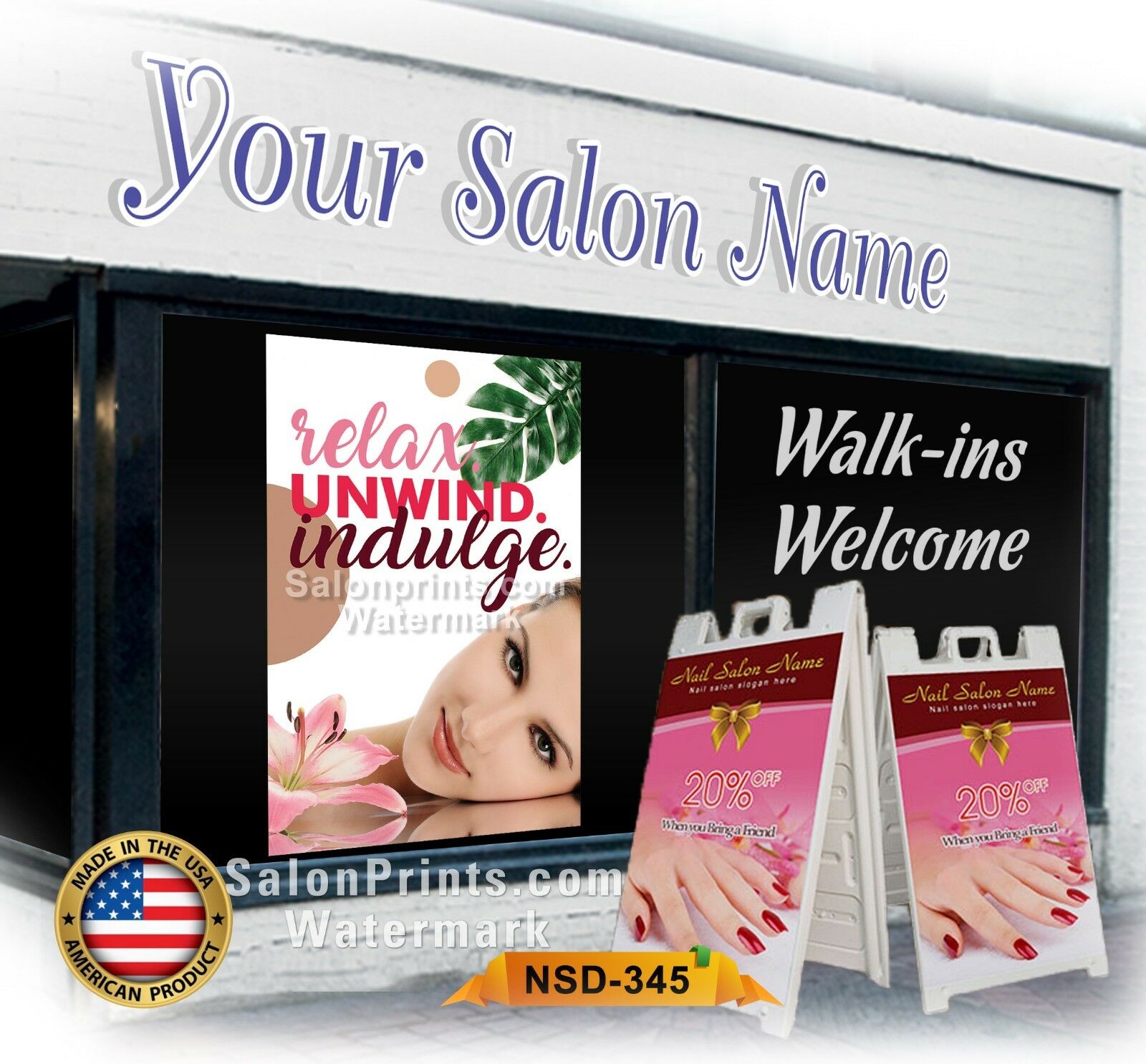 Nail Salon Poster NSD-P345