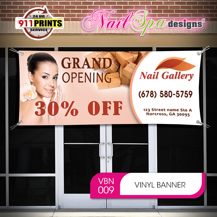 Grand Opening Coming Soon Custom Company Name Vinyl Banner Sign With Grommets 