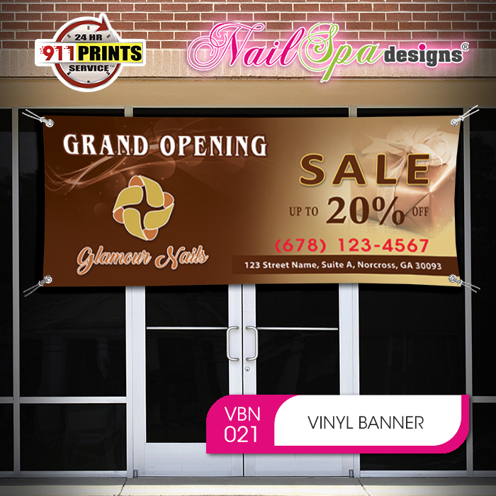 Hair Nail Spa Waxing Grand Opening Banner Business Advertising  Banner 
